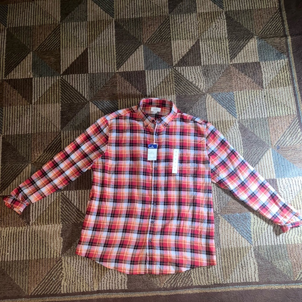 *New* Croft & Barrow Long Sleeve Button Down Long Sleeve Shirt Size XL